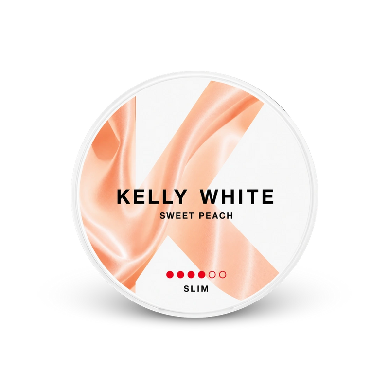 Kelly White nikotinové sáčky Sweet Peach Slim