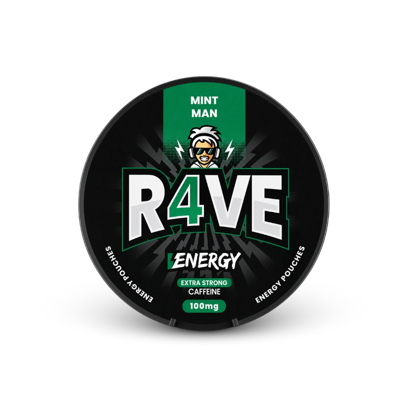 RAVE kofeinové sáčky Mint Man 100 mg