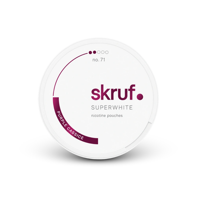 SKRUF nikotinové sáčky Purple Cassice Slim 6,5 mg