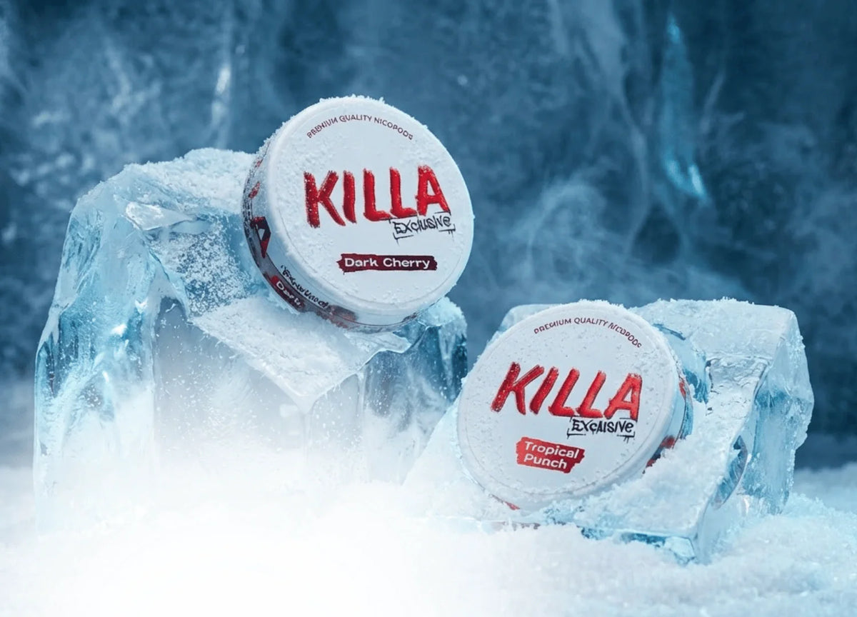Killa Exclusive Dark Cherry a Tropical Punch na ledu
