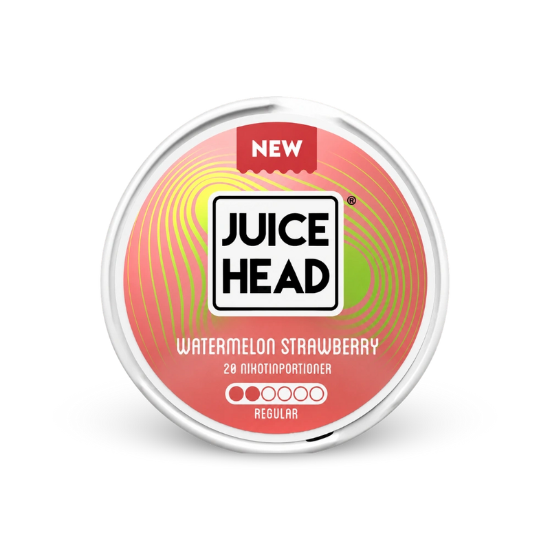 Juice Head nikotinové sáčky Watermelon Strawberry Slim 6 mg – dóza nikotinových sáčků
