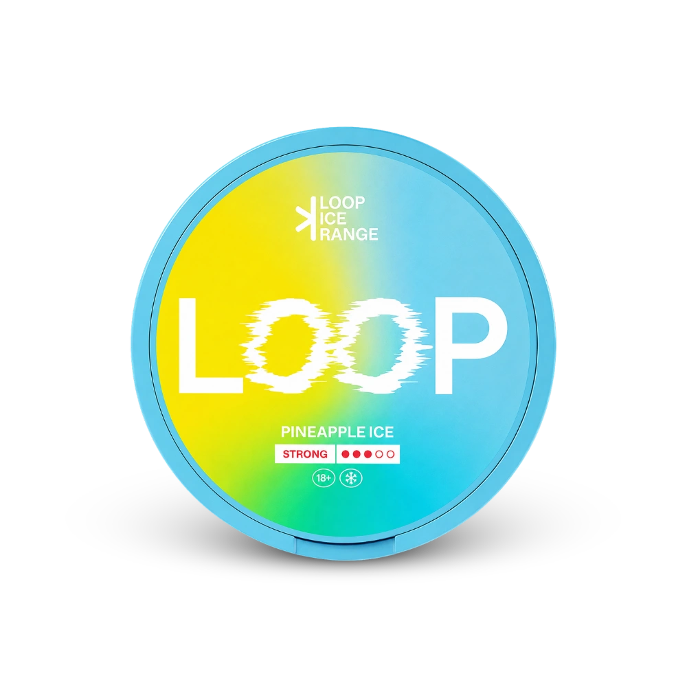 LOOP nikotinové sáčky Pineapple Ice Slim 9,4 mg – dóza nikotinových sáčků