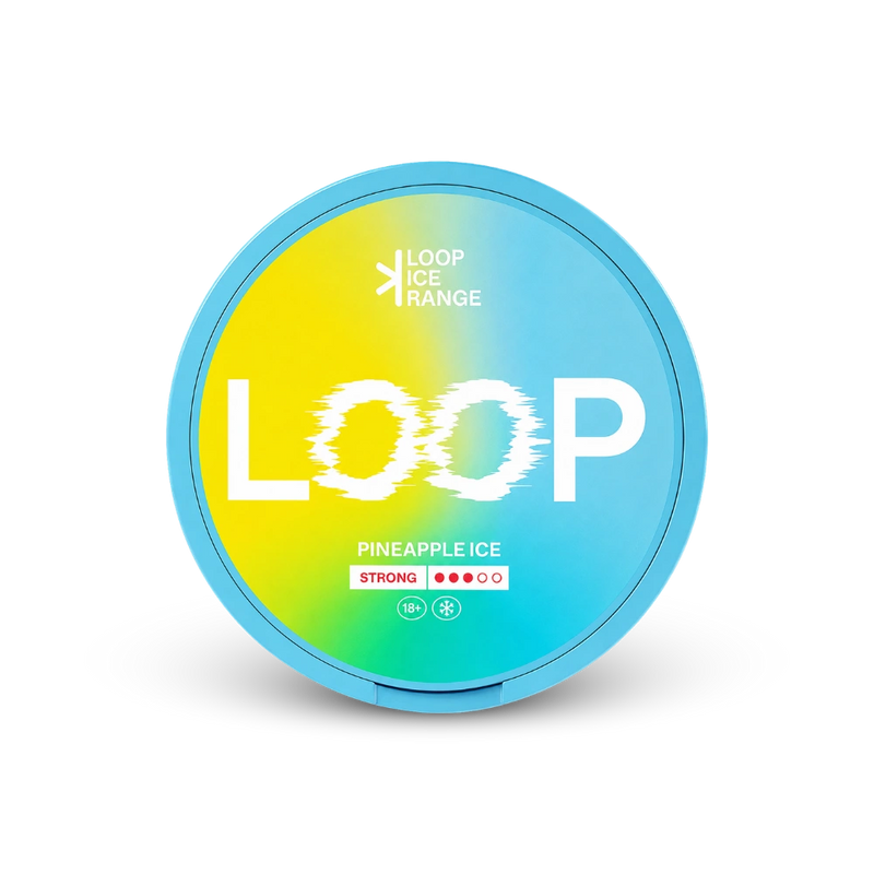 LOOP nikotinové sáčky Pineapple Ice Slim 9,4 mg – dóza nikotinových sáčků