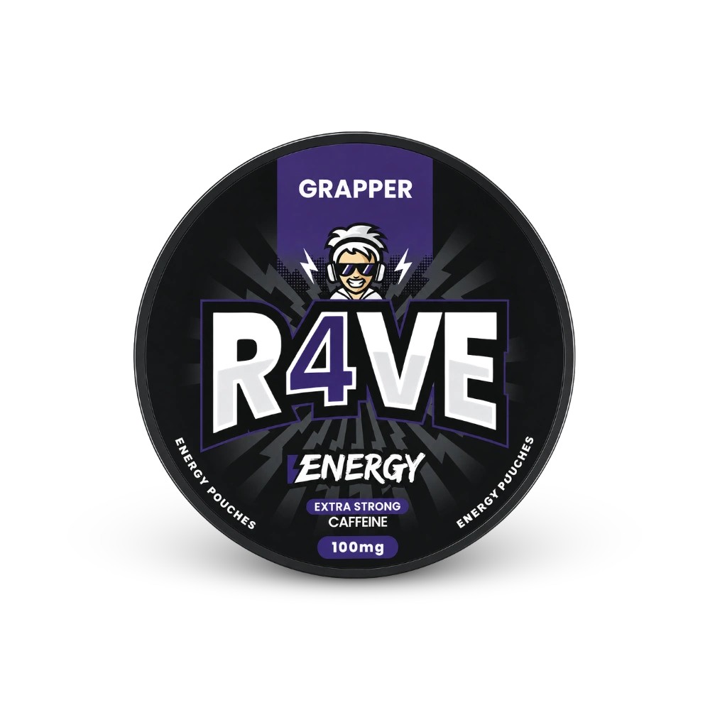 RAVE kofeinové sáčky Grapper 100 mg