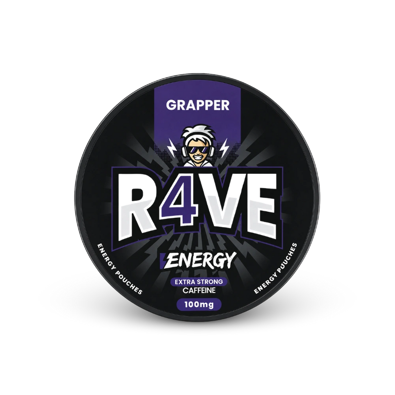 RAVE kofeinové sáčky Grapper 100 mg
