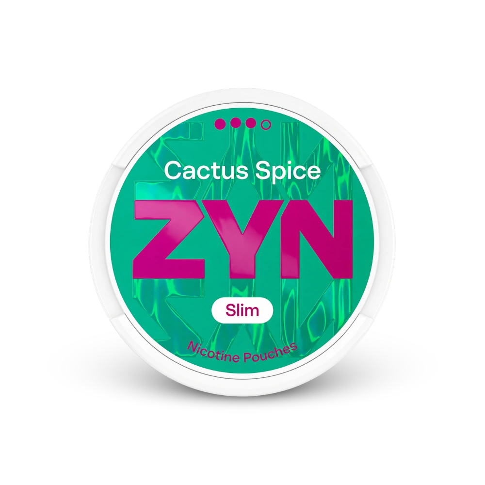 ZYN nikotinové sáčky Cactus Spice Slim 9 mg – dóza nikotinových sáčků
