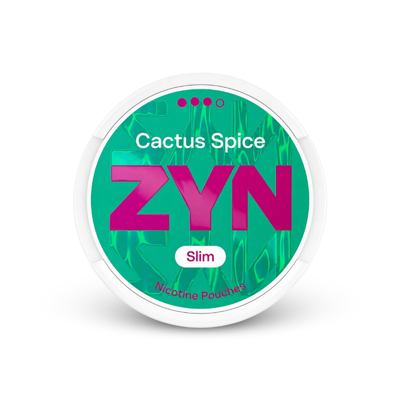 ZYN nikotinové sáčky Cactus Spice Slim 9 mg – dóza nikotinových sáčků