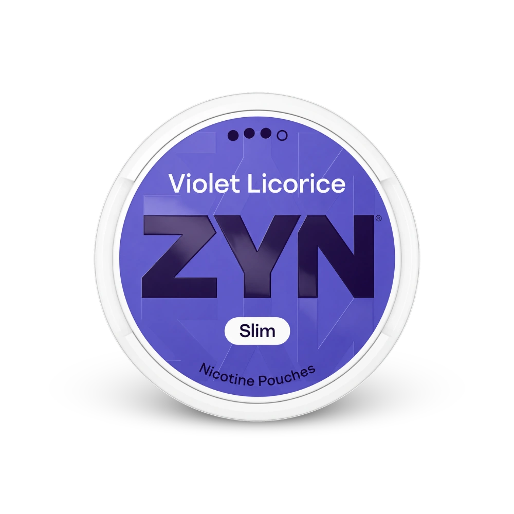 ZYN nikotinové sáčky Violet Licorice Slim 9 mg – dóza nikotinových sáčků