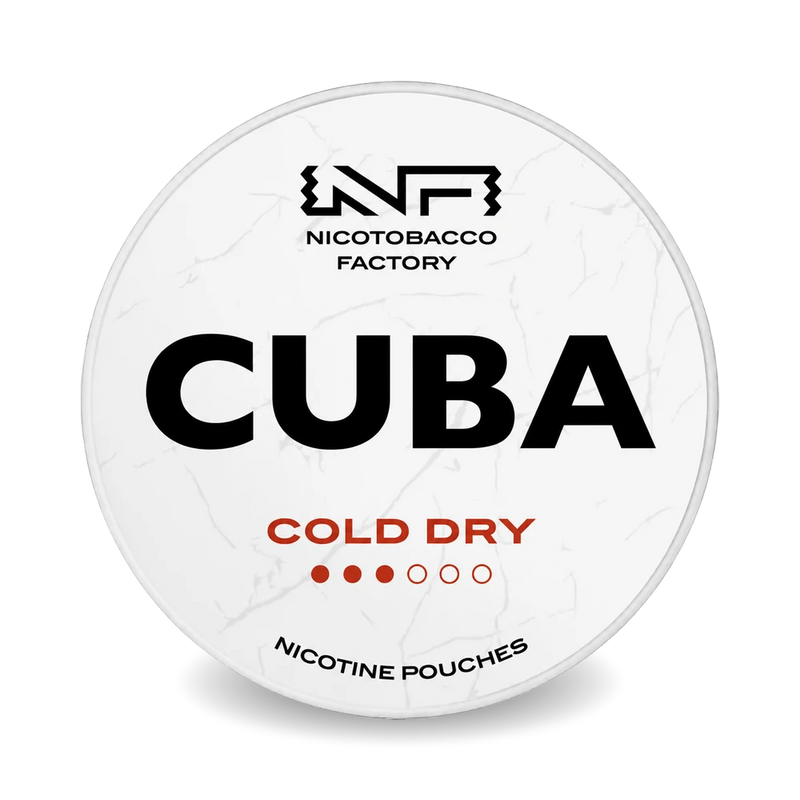 CUBA White nikotinové sáčky Cold Dry Slim 10,4 mg